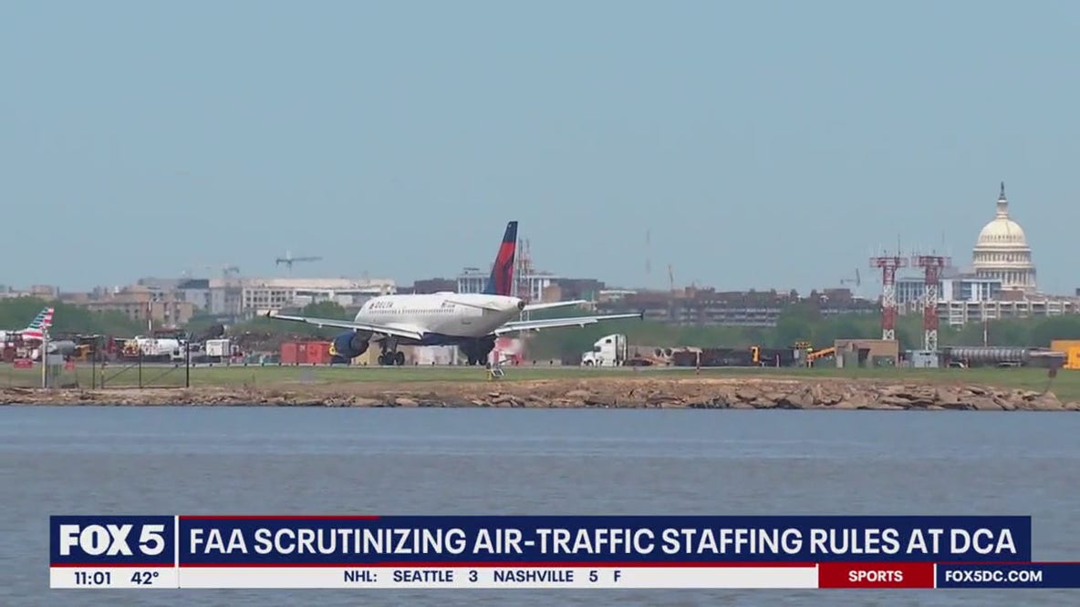 WSJ report: FAA revises air traffic control tower staffing at DCA